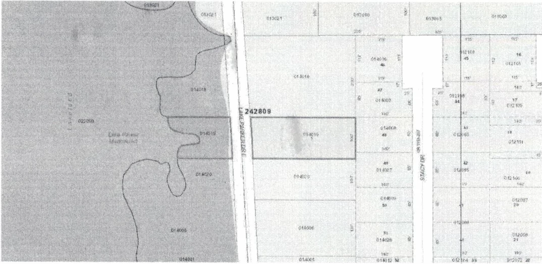 Official plot layout for 1545 East Lake Parker Dr., Lakeland FlordiaOfficial plot layout for 1545 East Lake Parker Dr., Lakeland Florida